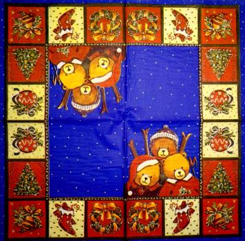 003 Bären Weihnachten - 3-lagig (grün)